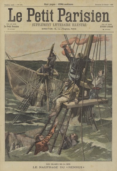 Il naufragio del Rennus da Fortune Louis Meaulle