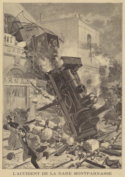 Incidente ferroviario alla Gare Montparnasse da Fortune Louis Meaulle