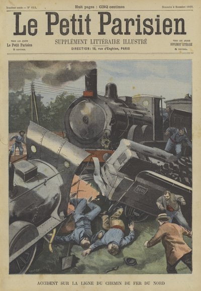 Incidente ferroviario sulla Chemin du Fer du Nord, Francia da Fortune Louis Meaulle