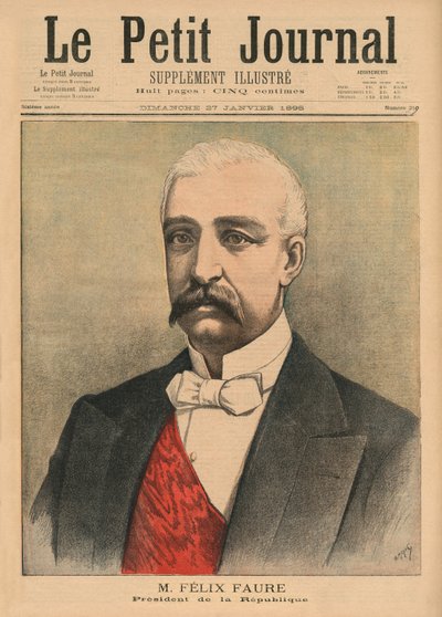 Felix Faure, Presidente della Repubblica Francese, illustrazione di copertina da 