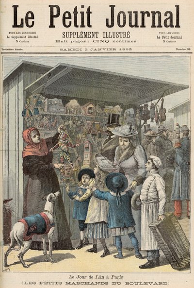 Capodanno a Parigi: Le piccole bancarelle sul Boulevard, copertina di 