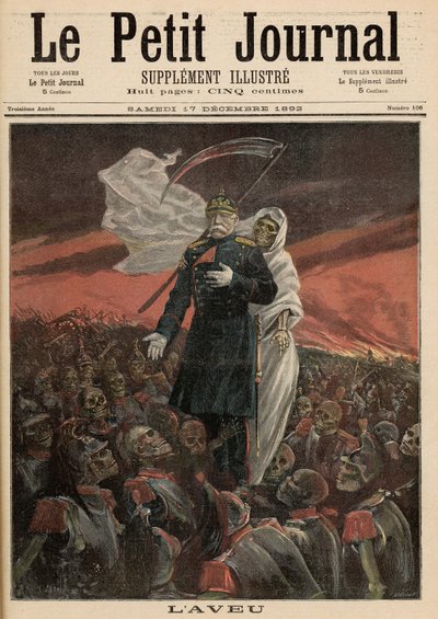 La Confessione: Otto Von Bismarck (1815-98) con la Morte, da 