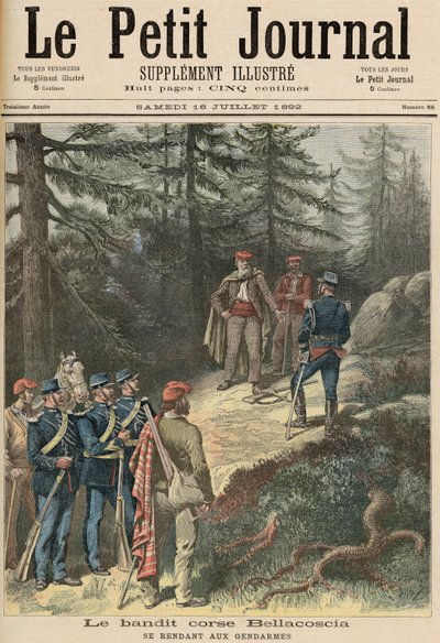 Il bandito corso, Jacques Bellacoscia, si arrende alla polizia, da 
