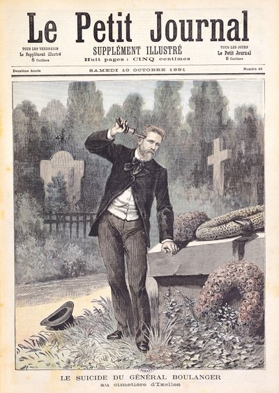 Il suicidio del generale Georges Ernest Boulanger nel cimitero di Ixelles, da 