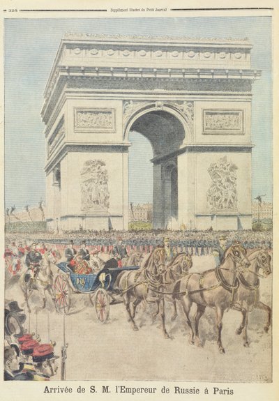 Zar Nicola II (1894-1917) a Parigi, da 