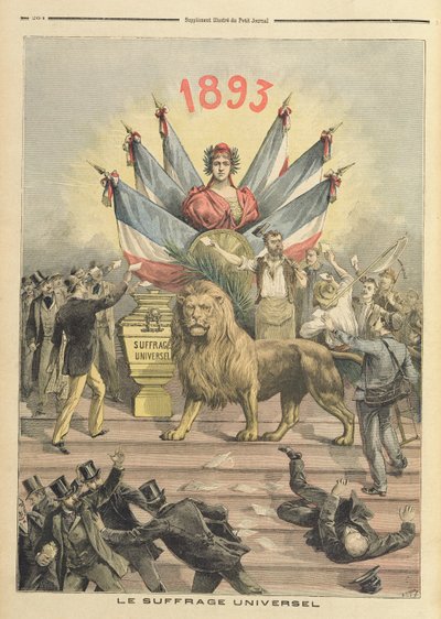 Suffragio universale, illustrazione dal supplemento di 