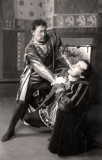 Lewis Waller 1860-1915 e Harry Brodribb Irving 1870-1919, attori inglesi, 1906 da Foulsham and Banfield