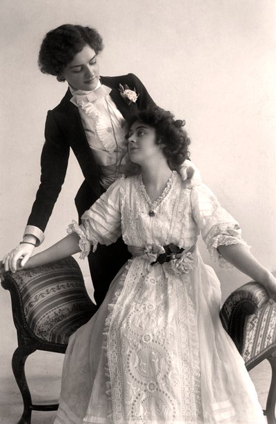 Lily Elsie e Adrienne Augarde, attrici inglesi da Foulsham and Banfield
