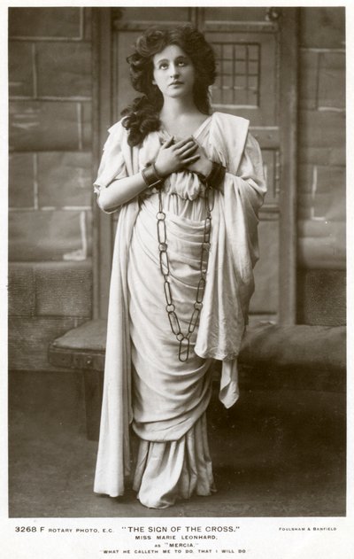 Marie Leonhard, attrice, c1900 da Foulsham and Banfield