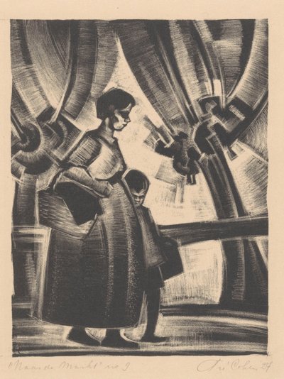 Al mercato da Fré Cohen (signed by artist)