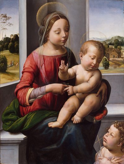 Madonna col Bambino e il giovane San Giovanni Battista da Fra Bartolomeo