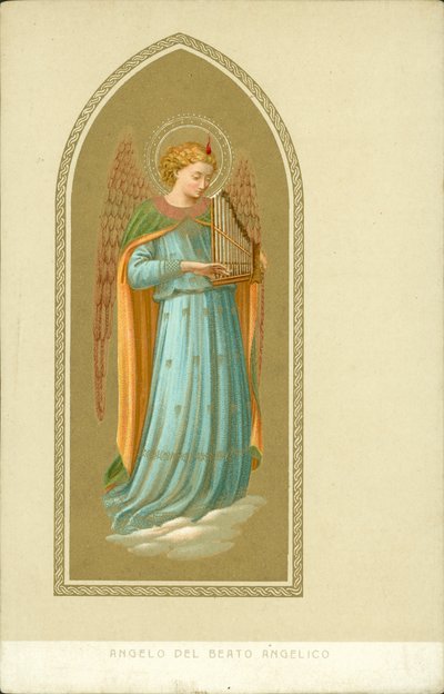 Angelo che suona uno strumento musicale da Fra (after) Angelico