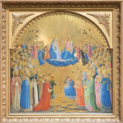 Glorificazione della Vergine con angeli e santi da Fra (c.1387 1455) Angelico
