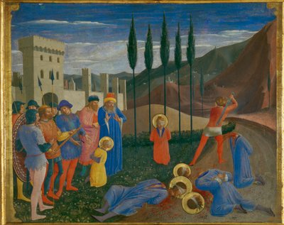 Le martyre de saints Cosme et Damien - Il martirio dei santi Cosma e Damiano ... da Fra (c.1387-1455) Angelico