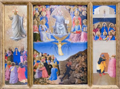 Trittico (ascensione, giudizio universale, pentecoste) da Fra (c.1387 1455) Angelico