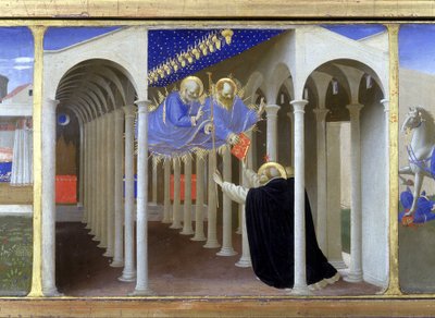 Apparizione di San Pietro e San Paolo a Santa Domenica da Fra  Angelico