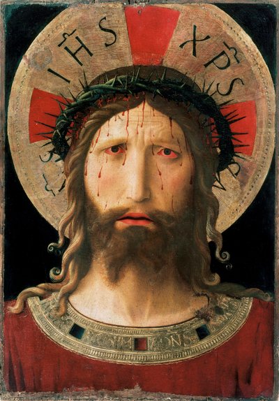 Testa di Cristo con Corona di Spine da Fra  Angelico