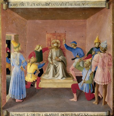 Gesù deriso dai soldati da Fra  Angelico