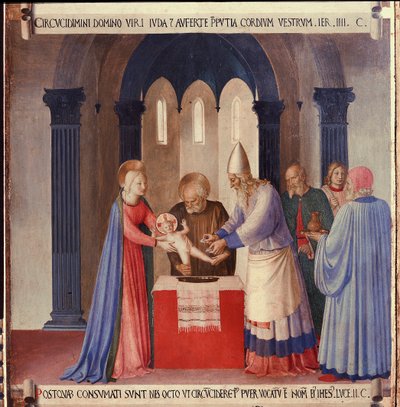 Vita di Cristo: la circoncisione, Armadio degli Argenti da Fra  Angelico