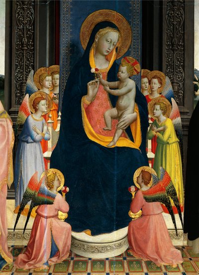 Madonna e Bambino in Trono con Santi (dettaglio) da Fra (c.1387 1455) Angelico
