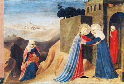 La visita di Maria a Elisabetta, c. 1430 da Fra  Angelico