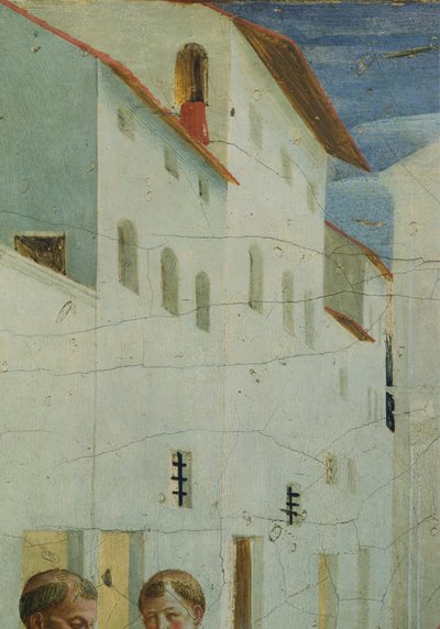 Sepoltura dei Santi Cosma e Damiano, predella raffigurante la storia dei Santi Cosma e Damiano della Pala di San Marco, circa 1443 da Fra (c.1387 1455) Angelico