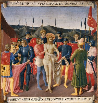La spogliazione di Cristo. Vita di Cristo, Armadio degli Argenti da Fra  Angelico