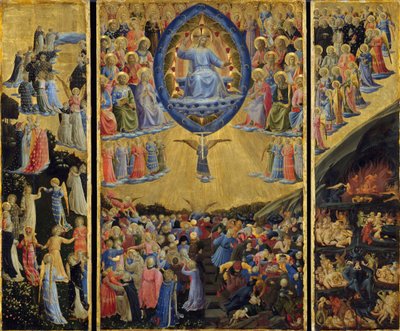 Il Giudizio Universale (Altare Alato, inizi XV secolo) da Fra  Angelico