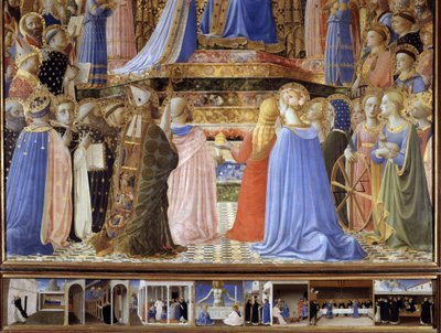 Incoronazione della Vergine (dettaglio) da Fra  Angelico
