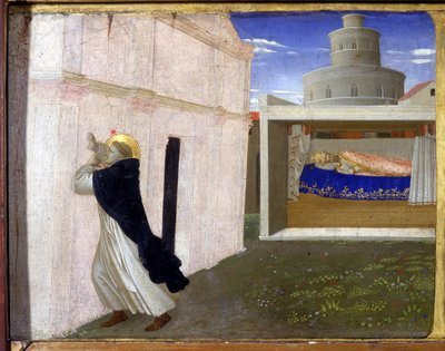Il sogno di Innocenzo III - la parte inferiore (la predella) della 