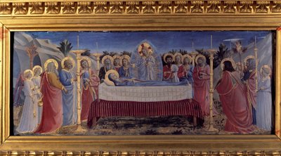 Il funerale della Vergine. Predella da Fra  Angelico