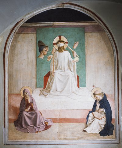 La derisione di Cristo con Maria e San Domenico da Fra  Angelico