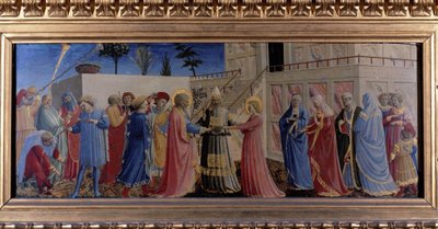 Le nozze della Vergine. Predella da Fra  Angelico