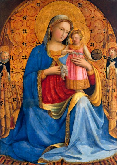 Madonna con Bambino e Santi Domenico e Pietro Martire da Fra  Angelico