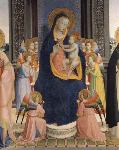 Vergine con bambino e santi da Fra  Angelico
