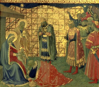 Adorazione dei Magi (dettaglio di un pannello della predella) da Fra Angelico