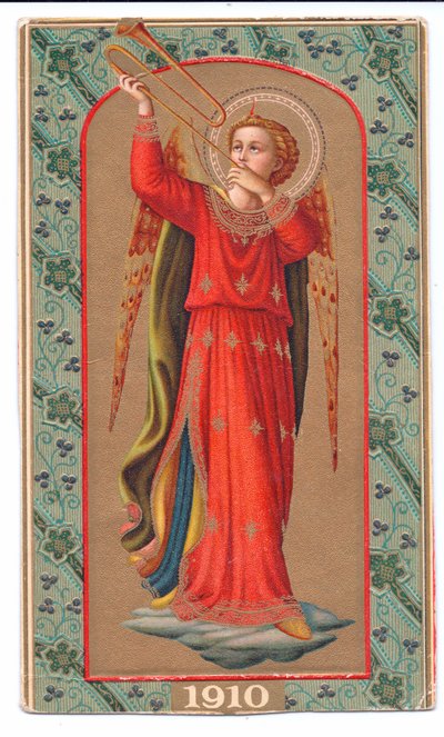 Angelo che suona una tromba da Fra Angelico