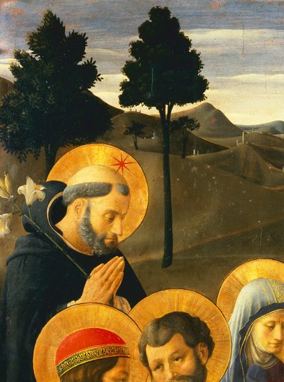 San Domenico (dettaglio dalla Crocifissione) da Fra Angelico