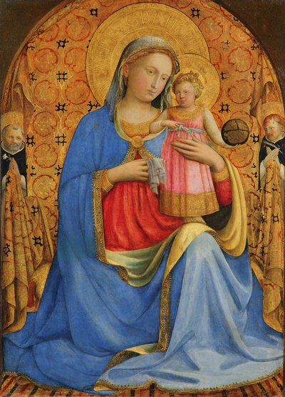 Tedesco: Maria mit dem Kind und Heiligen Madonna con Bambino da Fra Angelico