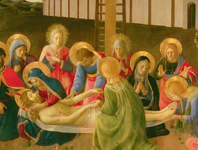 Compianto sul Cristo morto, 1436-41 (dettaglio) da Fra Angelico