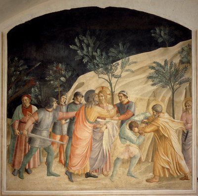 Il bacio di Giuda - affresco di Guido di Pietro da Fra Angelico