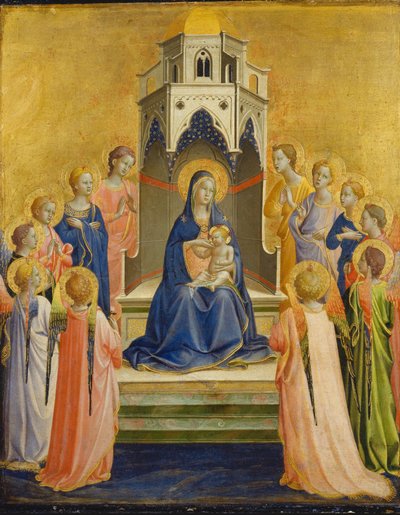 Madonna con Bambino in trono e dodici angeli da Fra Angelico