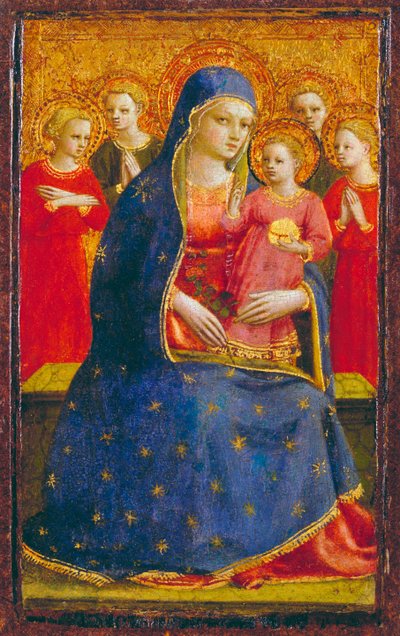 Madonna con Bambino e Angeli, c.1425 da Fra Angelico