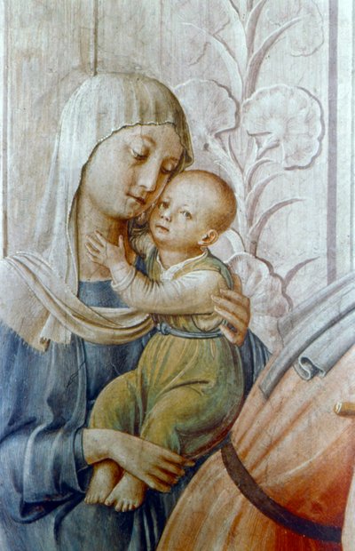 San Lorenzo che dà elemosina ai poveri (dettaglio), metà 15° secolo da Fra Angelico