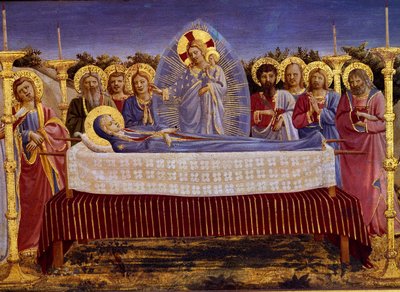 La Morte della Vergine (dettaglio) da Fra Angelico