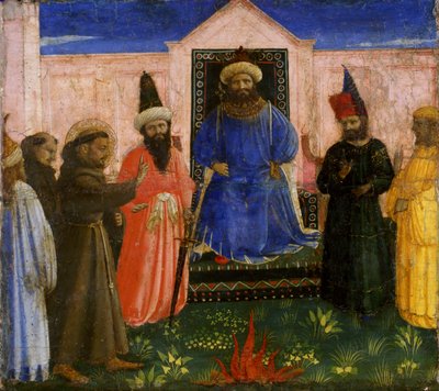 La prova del fuoco di San Francesco davanti al Sultano da Fra Angelico