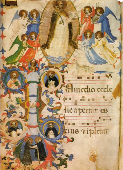 san domenico in gloria da Fra Angelico