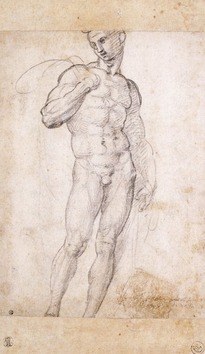 Un nudo che tiene un mantello sulle spalle da Fra Bartolomeo