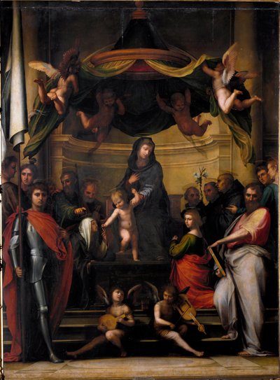 La Vergine sul trono o il Matrimonio mistico di Santa Caterina da Fra Bartolomeo