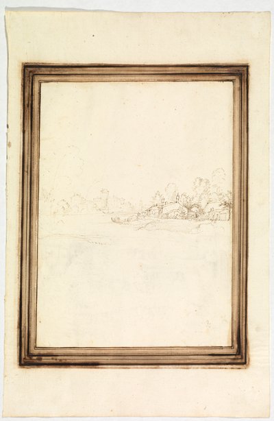 Città sulle rive di un fiume da Fra Bartolomeo